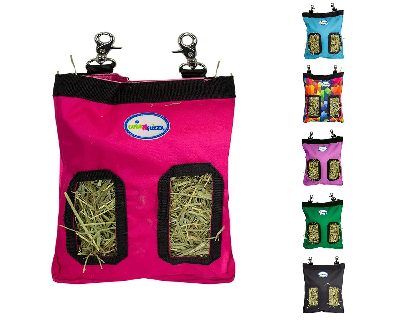 CuteNfuzzy Small Pet Small Hay Bag for Guinea Pigs and Rabbits with 6 Month Warranty 9x11x1.5"