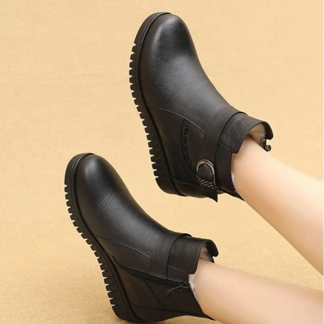 Dyavor Orthopedic Women Boot Arch Support Warm Fur AntiSlip Ankle Boots