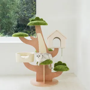 Integrated Cat Climbing Frame Cat Scratching Board Large Treehouse